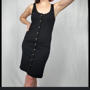 Ribbed black dress. Worn once